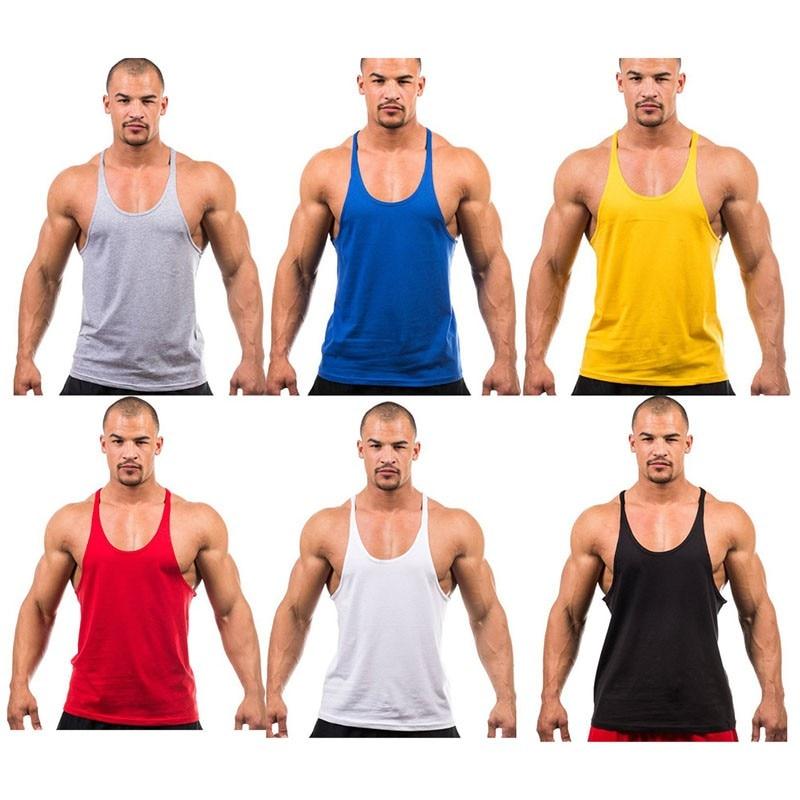 Men Stringer Tank Top Fitness Singlet Sleeveless Shirt - walk mat