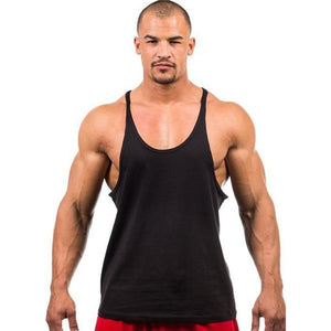 Men Stringer Tank Top Fitness Singlet Sleeveless Shirt - walk mat