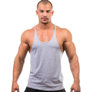 Men Stringer Tank Top Fitness Singlet Sleeveless Shirt - walk mat