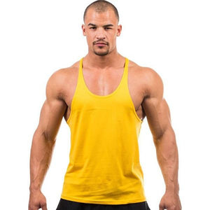 Men Stringer Tank Top Fitness Singlet Sleeveless Shirt - walk mat