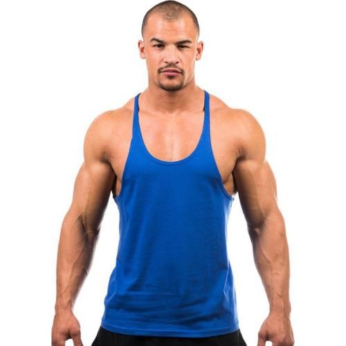 Men Stringer Tank Top Fitness Singlet Sleeveless Shirt - walk mat