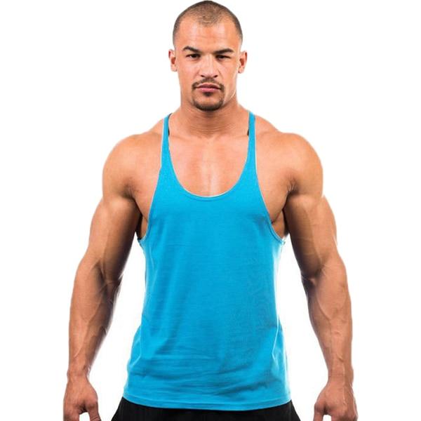 Men Stringer Tank Top Fitness Singlet Sleeveless Shirt - walk mat