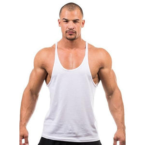 Men Stringer Tank Top Fitness Singlet Sleeveless Shirt - walk mat