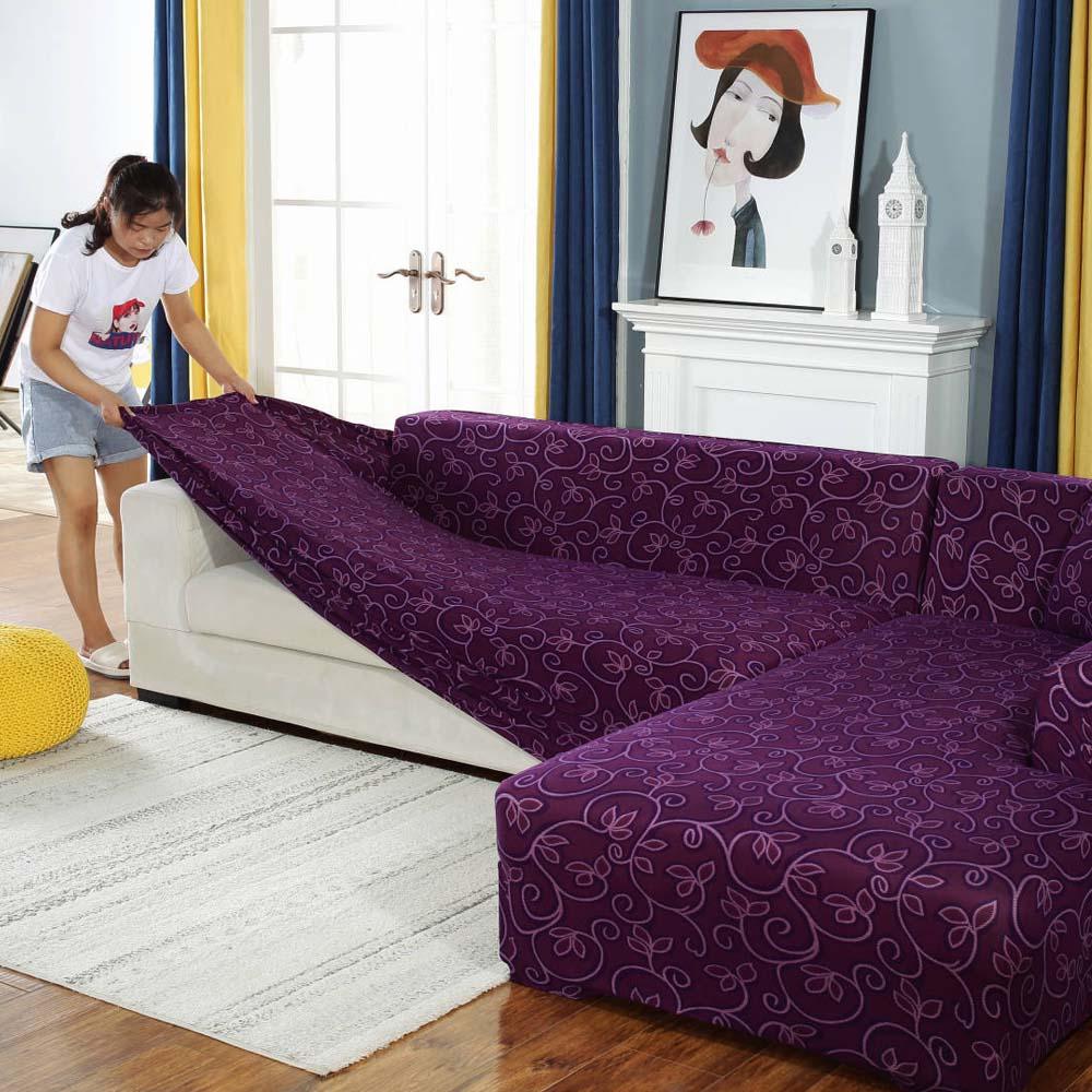 Elastic Sofa Cover Cotton All-inclusive Stretch Slipcover Couch Cover Sofa Towel Sofa Cover for Living Room Two/Three/Four Seat - walk mat