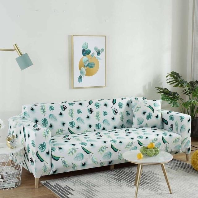 Elastic Sofa Cover Cotton All-inclusive Stretch Slipcover Couch Cover Sofa Towel Sofa Cover for Living Room Two/Three/Four Seat - walk mat