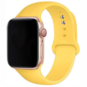 Soft Silicone Band for Apple Watch Series 6 SE 5 4 3 2 1 38MM 42MM Rubber Watchband Strap for iWatch 4/5 40MM 44MM - walk mat