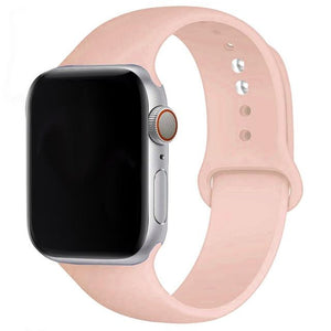 Soft Silicone Band for Apple Watch Series 6 SE 5 4 3 2 1 38MM 42MM Rubber Watchband Strap for iWatch 4/5 40MM 44MM - walk mat