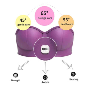 Charging Electric Breast Massage Bra Vibration Chest Growth Enhancer Breast Machine Enlargement Massager Heating Stimulator S8F0 - walk mat